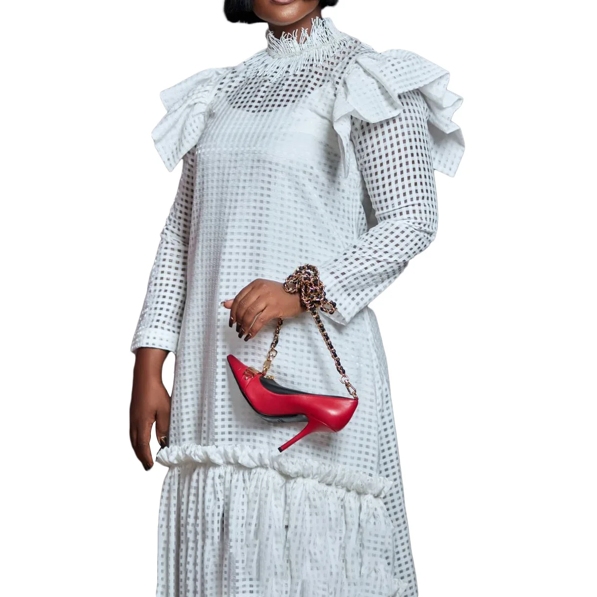 

Африканские платья для женщин осень Африканские женщины с длинным рукавом Белое черное розовое платье Африканская Одежда Американская Одежда