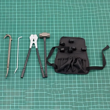 

1/6 Scale Male Repair Tool Backpack Hydraulic Clamp Man Repair Tool Model for 12" Action Figure Body Doll Accessories