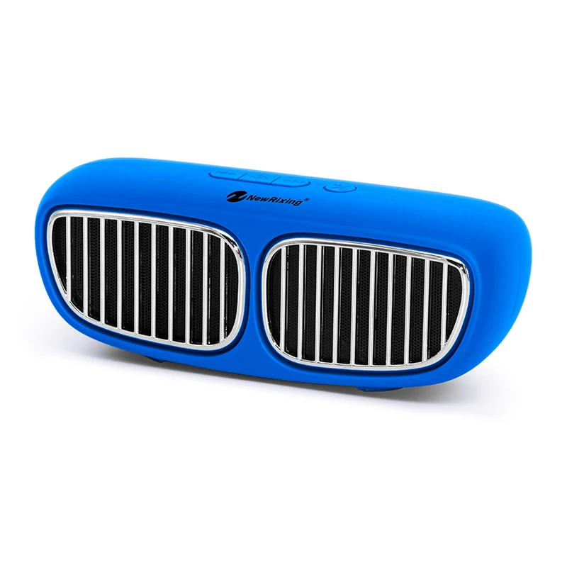 Креативный Bluetooth динамик Портативный Открытый Беспроводной громкий динамик Бас Звуковая музыкальная шкатулка Поддержка TF карта fm-радио - Цвет: Синий