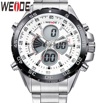 

WEIDE Watch Men Relogio Masculino Watch Luxury Brand Men Digital Auto Date Quartz Watches Stainless Steel Watch Military Watch