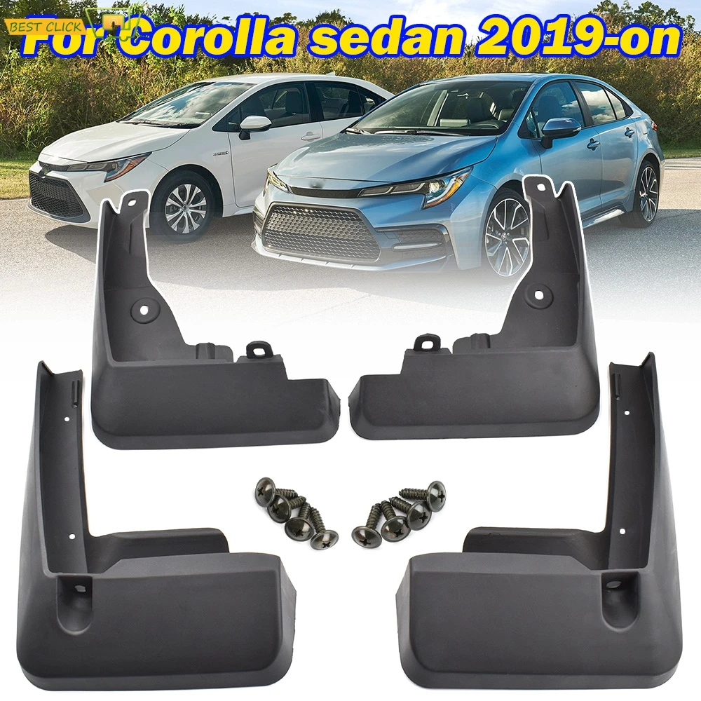 Set For Toyota Corolla E210 4door Sedan 2020 Front Rear Car Mud Flaps