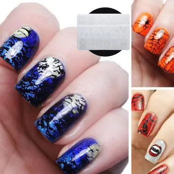 

2pcs halloween nail art printing template Cost-effective durable Nail supplies Manicure tools for Party costumes DIY nail art