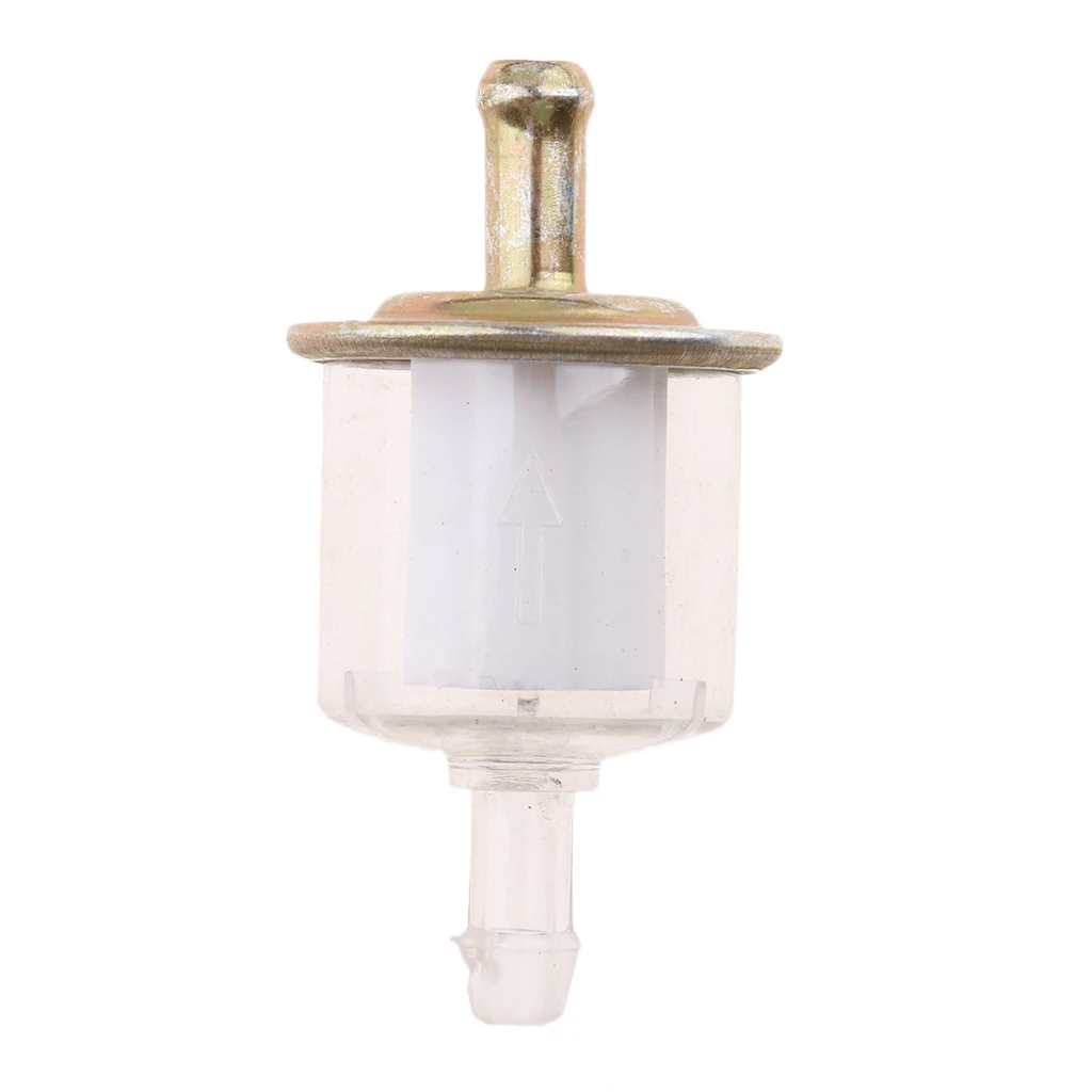 10 Pcs Plastic Universal Motorcycle Petrol Inline Fuel Filter Cleaning Engine