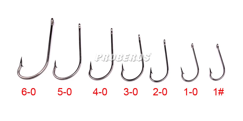 10pcs 1#-8/0 Saltwater Fresh Water Long Shank Barbed High Carbon Steel Fishhook Carp Jig Fishing Accessories Hook Fly Fish hook