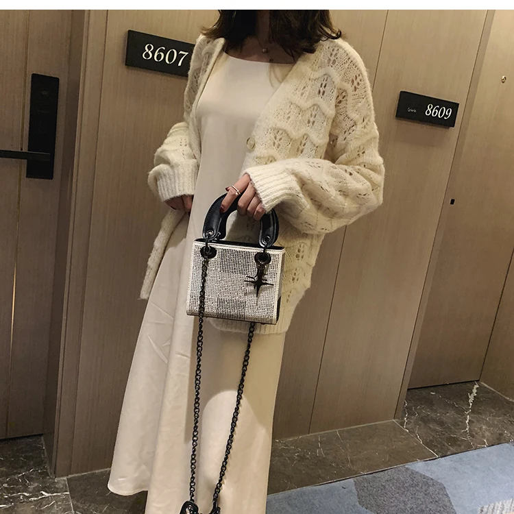 Модная сумка популярная новая волна Корейская текстура сумка через плечо старшая сумка channels