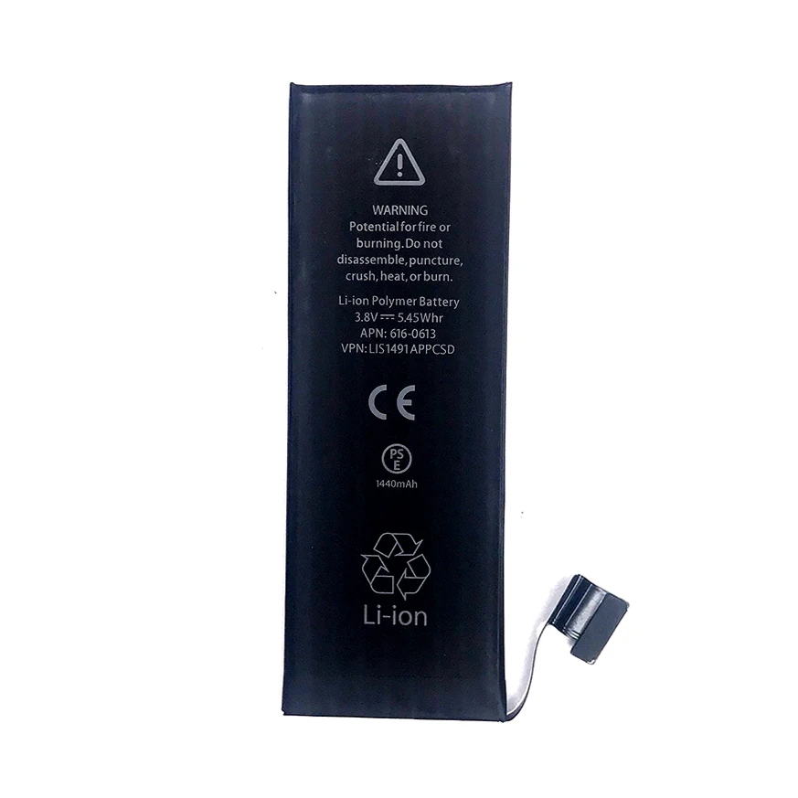

ITUF 50PCS 100% Original brand new Mobile phone Battery original iphone battery High capacity Lithium Battery For Apple iPhone5