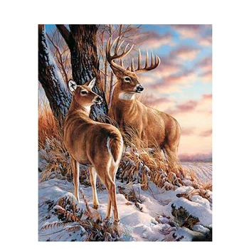 

GATYZTORY Paint By Numbers For Adults Children Deer Picture DIY HandPainted Oil Painting Unique Gift Home Decoration