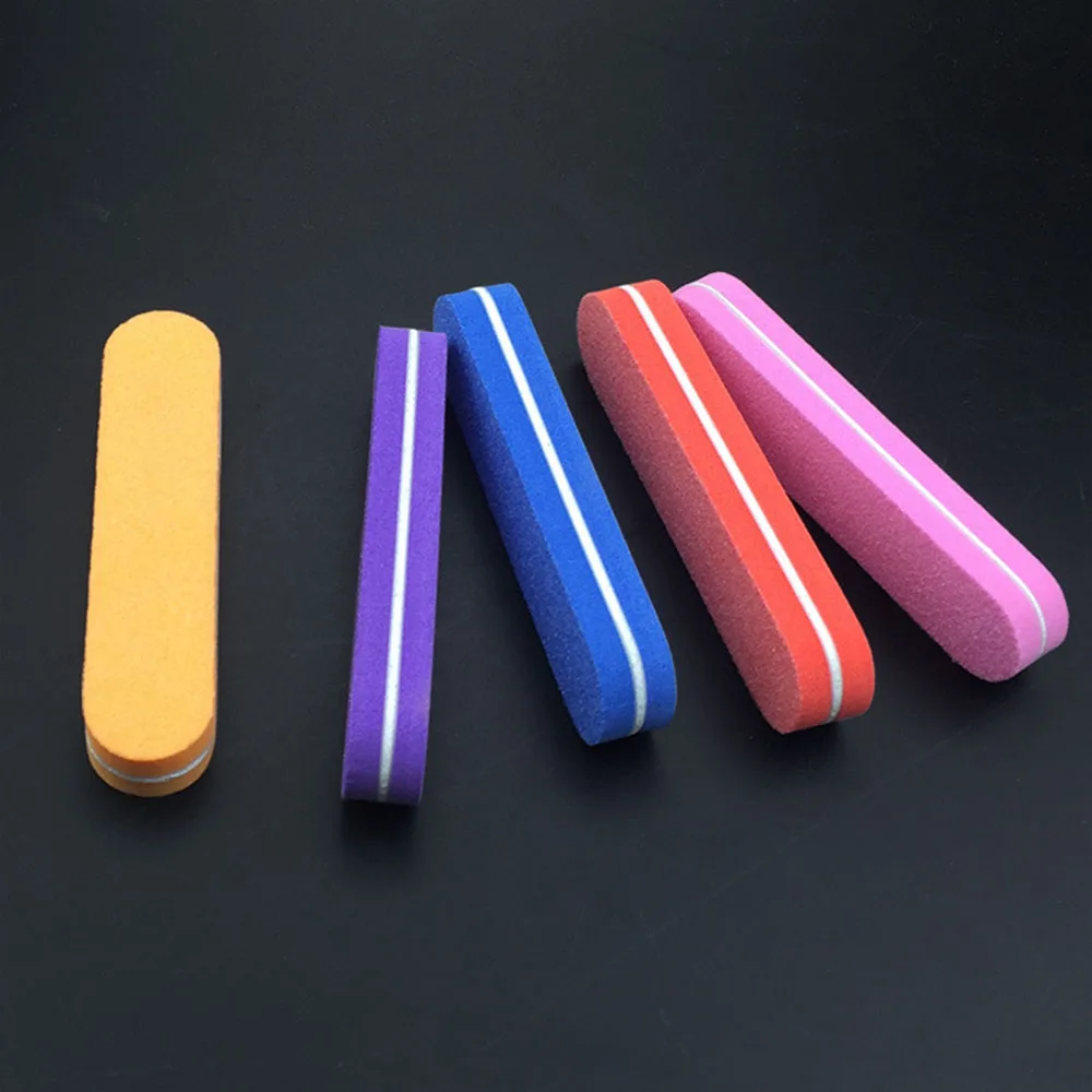 

New 1PC Mini Nail File Polish Sanding Washable Nail Care Buffing Double Sided Papers And Nail Art Pedicure And Manicure Tools