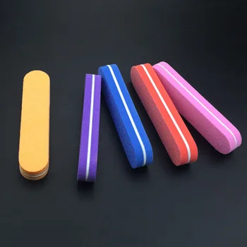 

New 1PC Mini Nail File Polish Sanding Washable Nail Care Buffing Double Sided Papers And Nail Art Pedicure And Manicure Tools