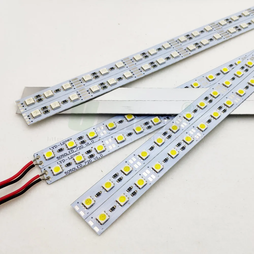 Description Picture 5 of item10pcs*50cm 5050 LED Bar Strip Supper Bright DC12V 36LEDs SMD 8W LED Rigid Strip Energy Saving For LED Fluorescent Counter Lights