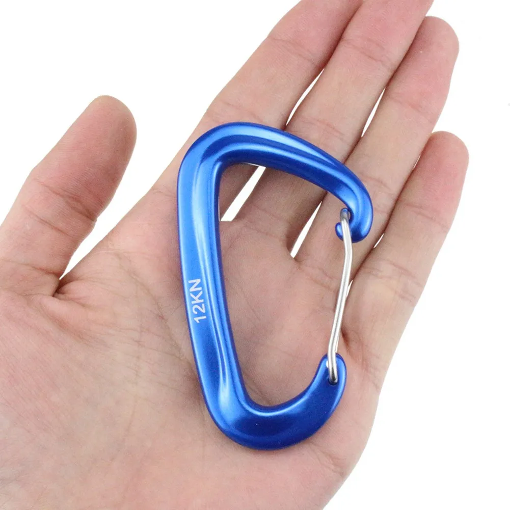 

Carabiner D Shape Clip D Shape Hook 22g Aluminium Backpack Hook For Climbing Snap Clip For Climbing Useful Newest