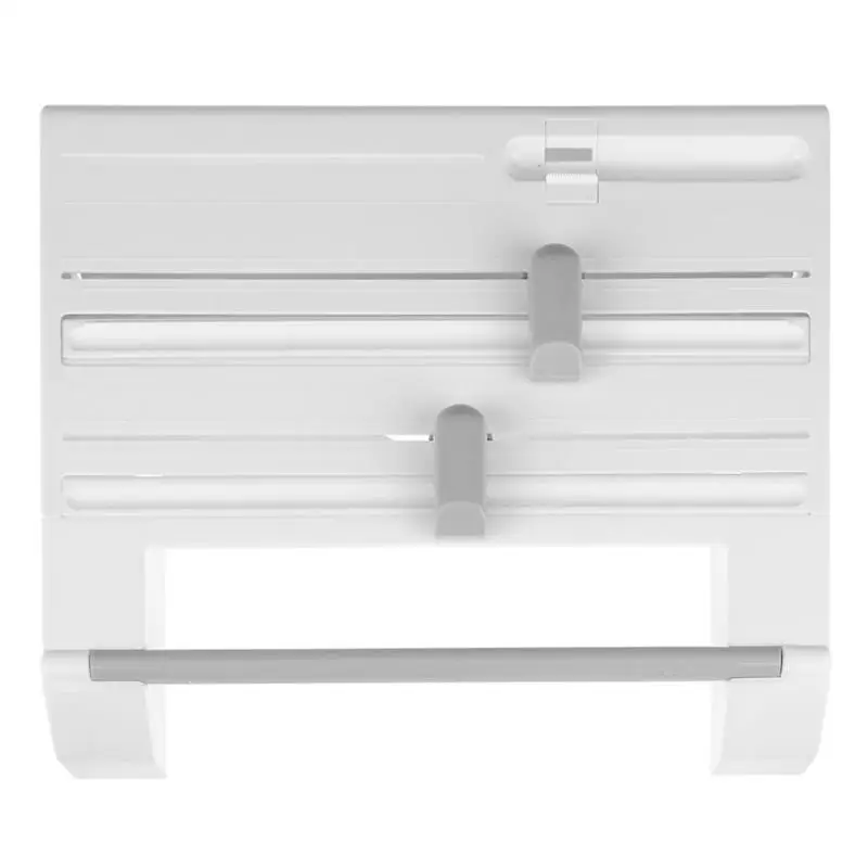 

6 in 1 Spice Rack Organizer Kitchen Paper Towel Rack Kitchen Storage Rack Aluminum Film Wall Mount