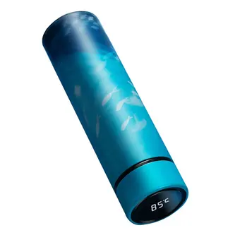 

450ml LED Cute Thermos Vacuum - Intelligent Digital Temperature Display Stainless Steel Thermo Water Bottle for Coffee Tea Milk