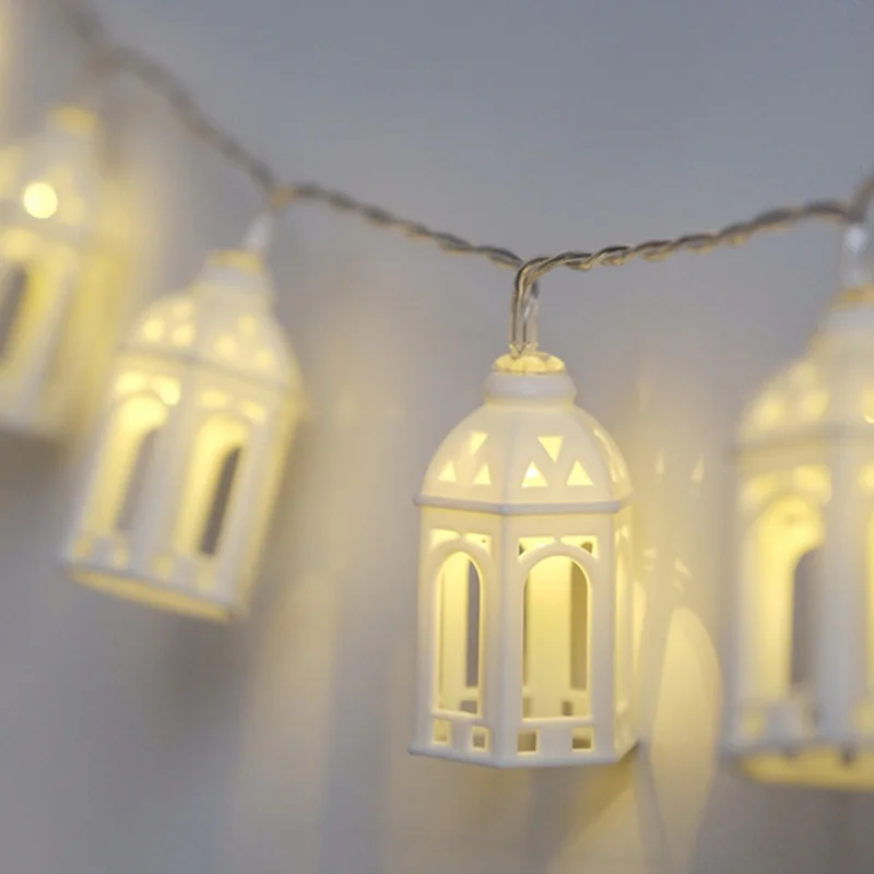 

Simple House Shape LED Light String Cute Mini House Room Decoration Rope Lamp LED Night Light String 3m 20 Lights plugged Tpye