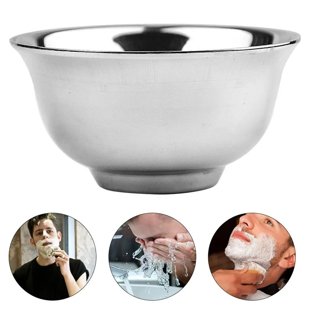 Men s Care Razor Razor Set Accessories Stainless Steel Shaving Soap Bubble Bowl Shaving Soap Bowl 4