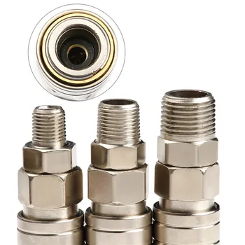 

1Pcs Pneumatic Fittings Air Compressor Hose Quick Coupler Plug Socket Connector Set SM+PM 20/30/40 Thread Male/Female Kit