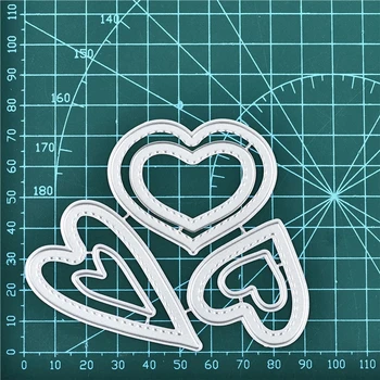 

Eastshape Heart Dies Love Metal Cutting Dies 2020 New Stitched Stencil for DIY Scrapbooking Paper/photo Cards Embossing Dies