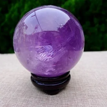 

YM 327 Beautiful Natural Amethyst Quartz Crystal Sphere Ball Healing