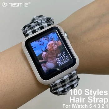 

Comfortable Scrunchie Elastic Straps Watch band for iwatch 42mm 44mm Band for Apple iWatch 5 4 3 2 38mm 40mm watchband bracelet