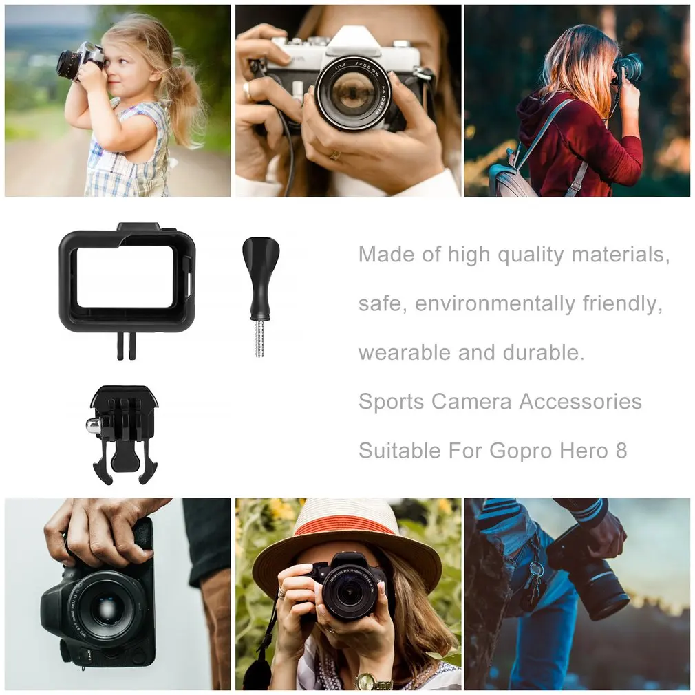 Стандартный Чехол-рамка защитная оболочка для GoPro 8 black Session camera для Go pro Hero Frame Mount