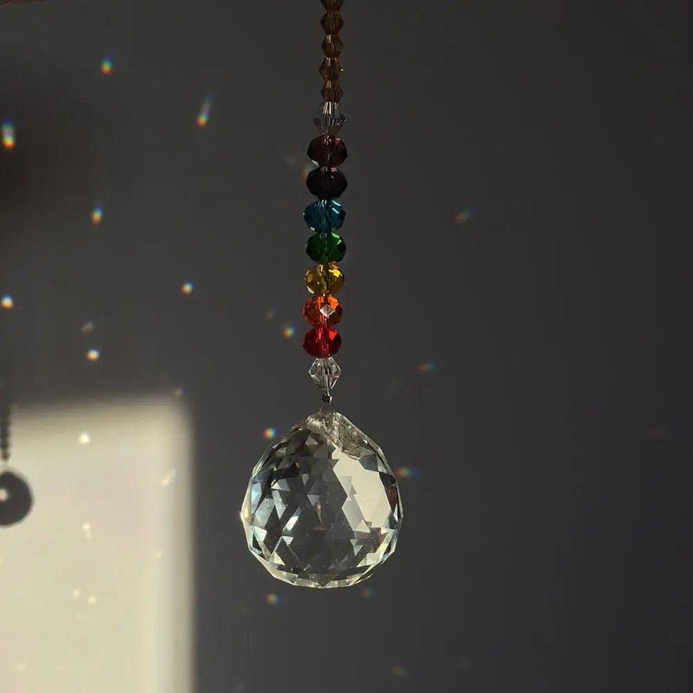  H&D 30mm Chandelier Crystals Ball Prisms Rainbow Octogon Chakra  Suncatcher for Gift : Patio, Lawn & Garden