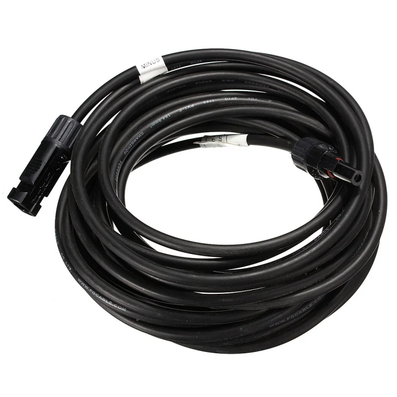 

6M Solar Panel Extension Cable 12 AWG PV Wire Male Female MC4 Connector