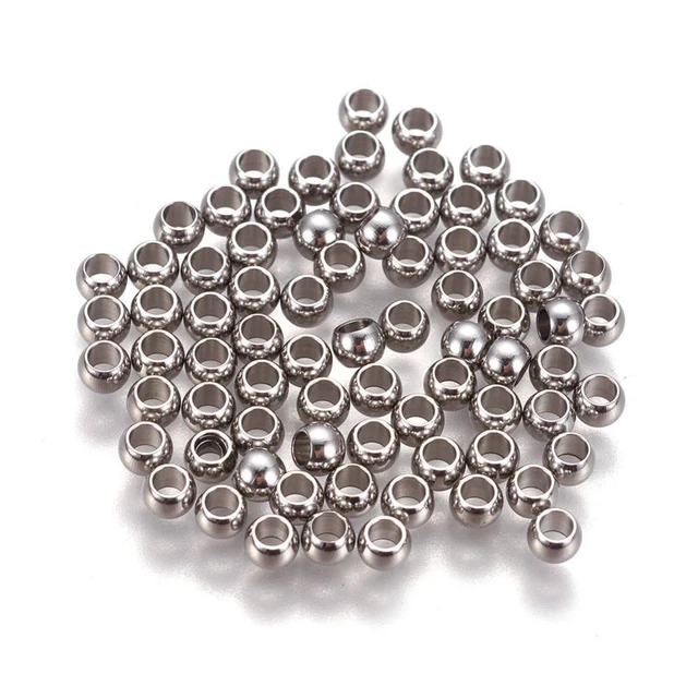 1000pcs 3/4/5/6/8mm 304 Stainless Steel Beads Round Loose Spacer Beads  Metal Beads for Jewelry Making DIY Accessories Findings - AliExpress