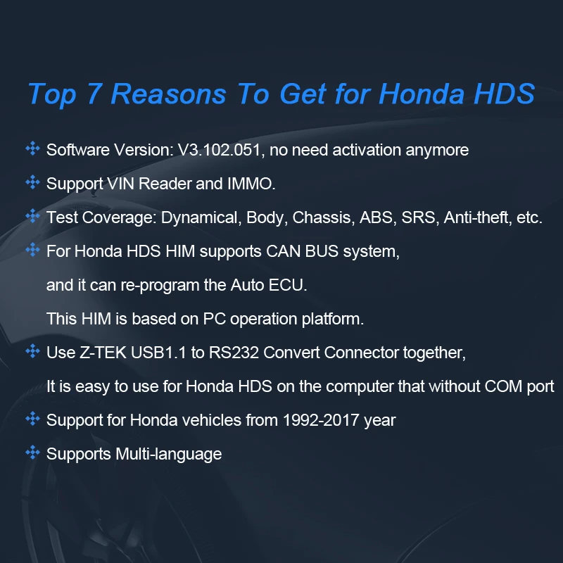 Диагностический инструмент для Honda HDS диагностический инструмент с двойной доской поддерживает CAN автобусную систему