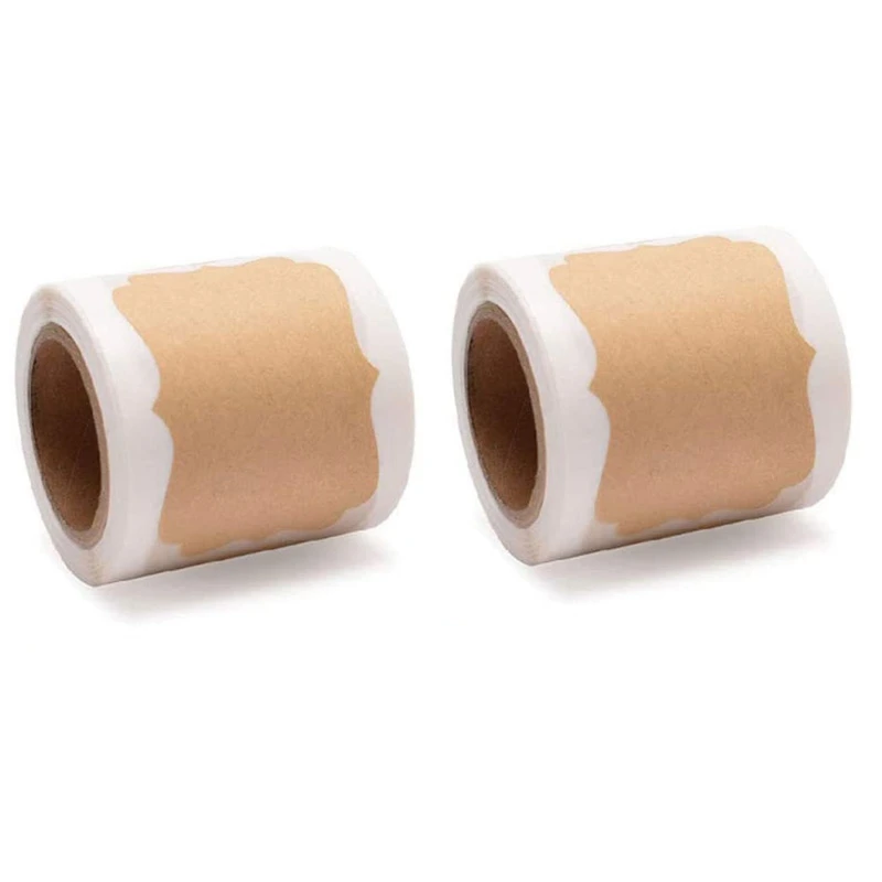 

2 Rolls Christmas Gift Glass Bottle with Kraft Paper Label Sealing Sticker 3 Different Designs 150 Stickers Per Roll