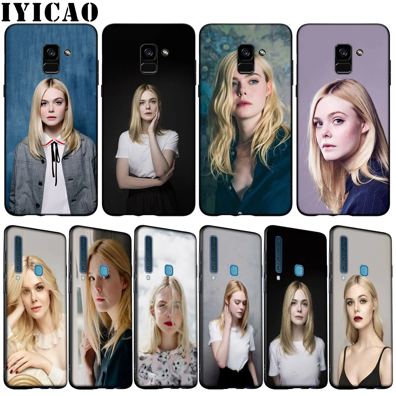 Мягкий силиконовый чехол Elle Fanning для телефона Samsung Galaxy A6 A7 A8 A9 2018 A3 A5 2016 2017 Note 9 8 10 Plus
