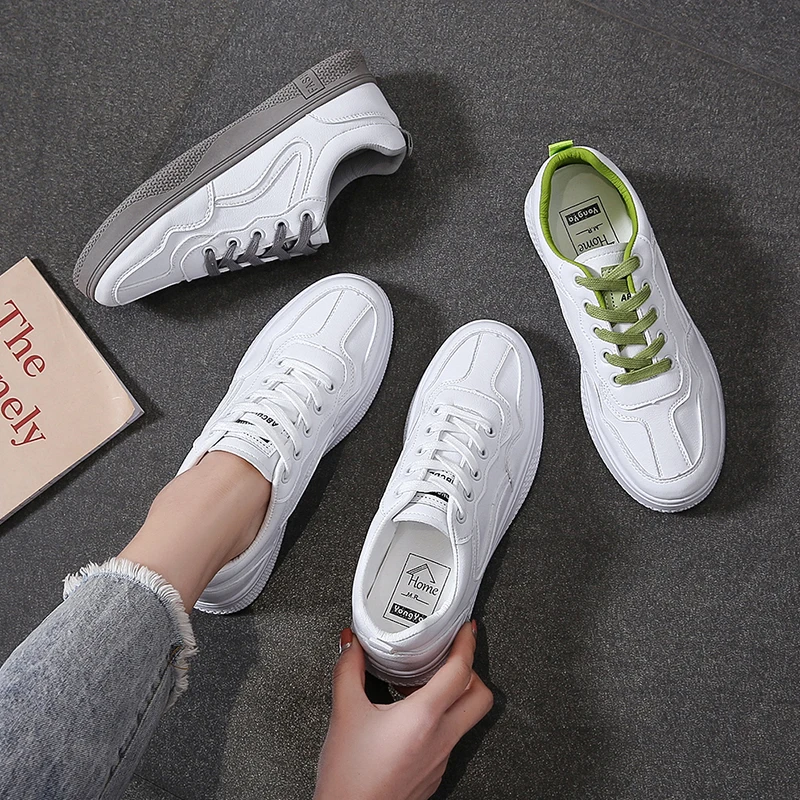 

Spring Fashion Vulcanize Women Shoes Brand White Sneakers Shoes Outdoor Shoes Adult Breathable Casual Shoes U20-04