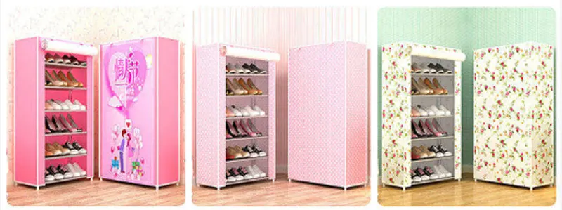 Шкаф для обуви, домашняя многослойная простая полка для обуви, стеллаж для хранения обуви, органайзер для обуви, может свободно разбирать шкаф для обуви