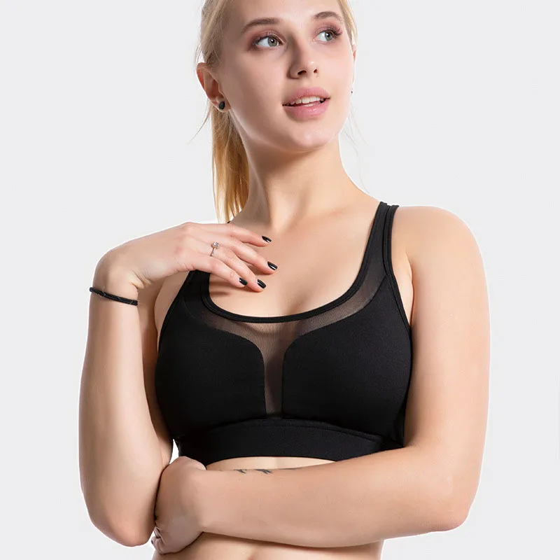 Women's Back Sports Bra With Nylon + Spandex Sexy And Compact
