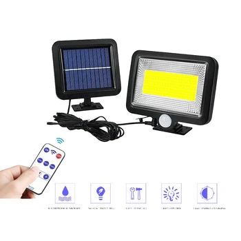 

100 LED solar Waterproof Buitenlamp Outdoor Lamp Motion Sensor Detector Wall Light Path Garage Patio Lighting Security Night Lig