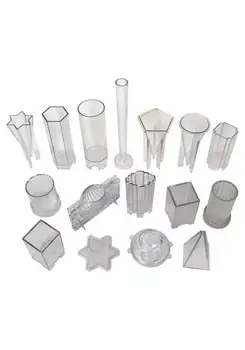 

DIY Candle Mold Set Cylindrical Spherical Square Handicraft Plastic Mold For Gift Making Durable Advantage Long Service Life