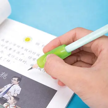 

4pcs Thumb Cover Pencil Thumb Cover Pencil Holding Postures Grip Practise Device For Correcting Pen Children Students Stationery