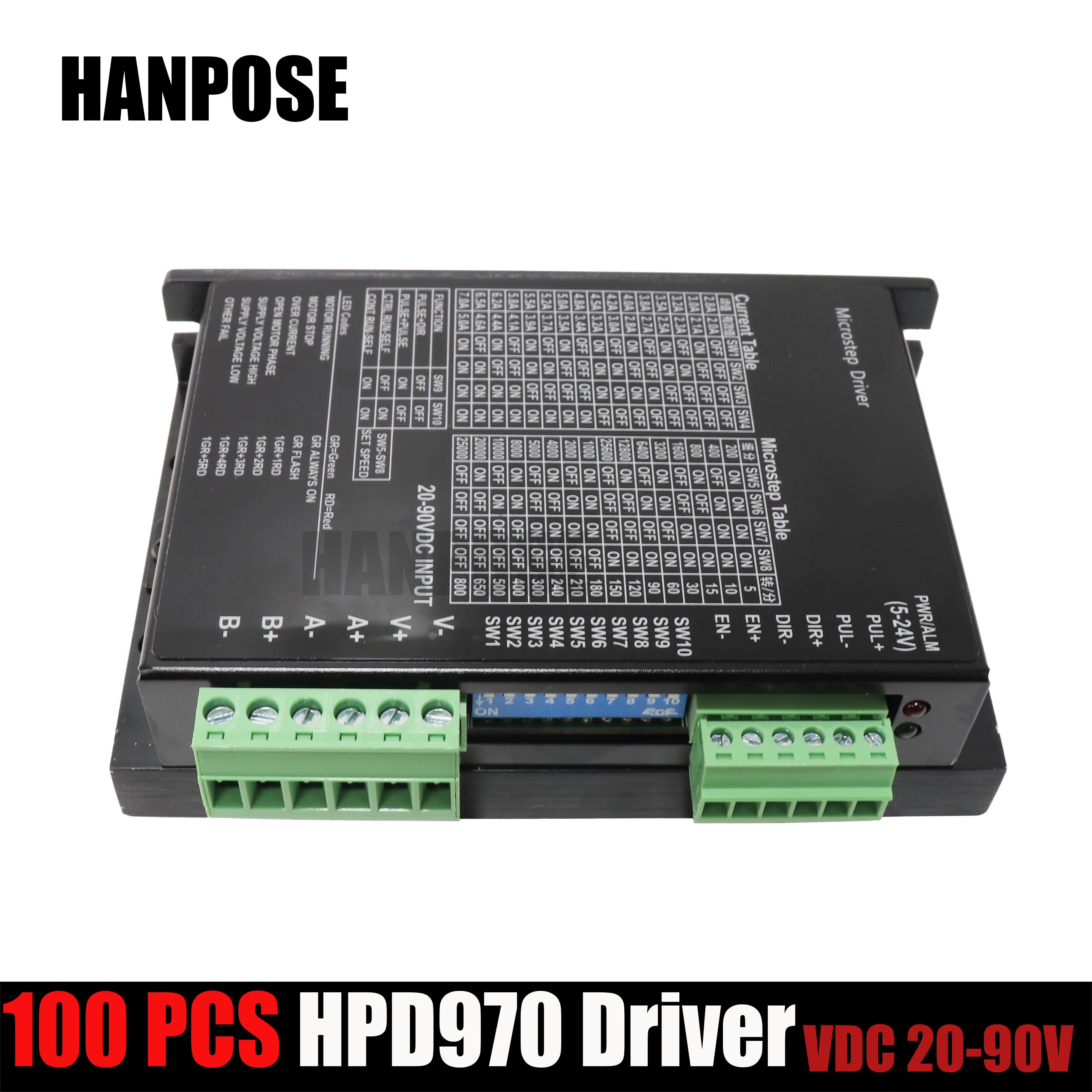 Драйвер шагового двигателя 2-фазный 100 шт. HPD970 сегментов обновленная версия шаговый двигатель