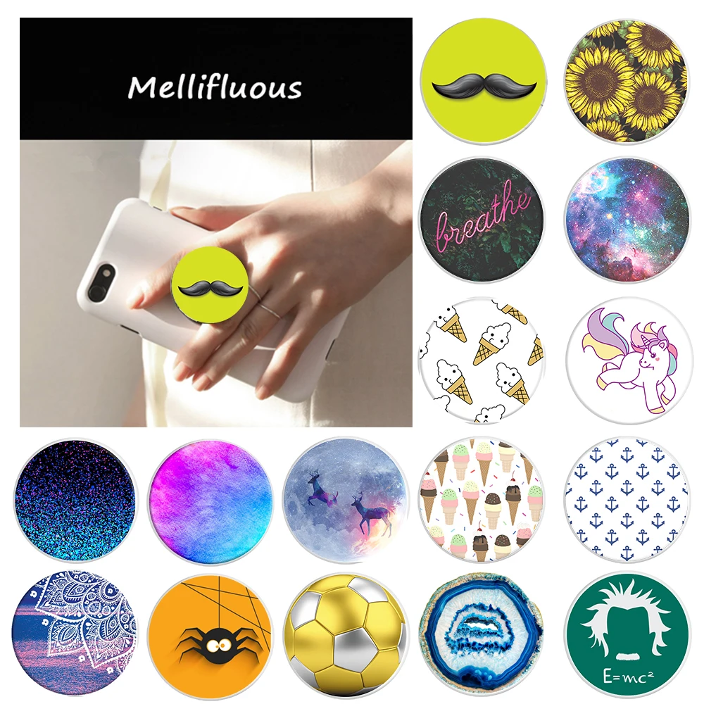

попсокет New PopSoket Marble Color Painting Elastic Mobile Phones Pocket Socket Multi-Function Expanding Holder PipSocket