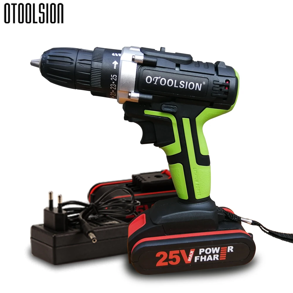 25+1 Torque 25V Electric Drill Cordless Drill Power Tools Drill Electric Hand Drill Cordless Electric Screwdriver +Tool Box (7)