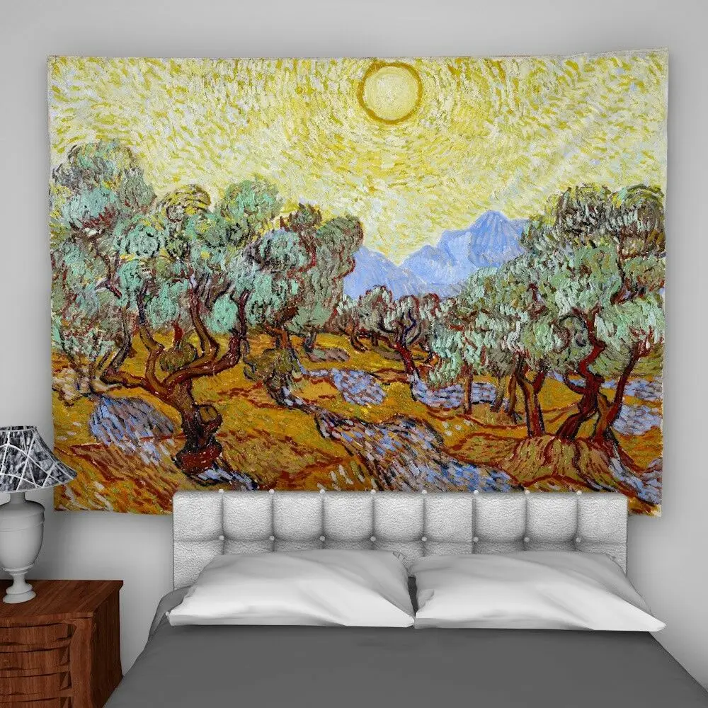 Изготовленный На Заказ Ван Гог Wandteppich Kunst Tisch Bettdecke Wohnkultur