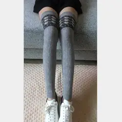 Women Solid Houndstooth Wool Blended Leg Warmer Snowflake Leg Warmer Geometric Leg Warmer Girls Stripes Leg Warmer Winter Socks