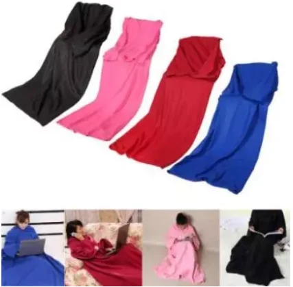 

Home Winter Warm Fleece Mermaid Blanket Kids Throw Bed Wrap Super Soft Sleeping Bed Blanket Robe Cloak With Sleeves 4 Colors