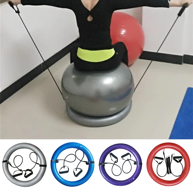 Boule de Yoga avec poignée et housse, chaise d'assise pour la maison et le  bureau, exercice, pilates, étirements, gym, entraînement musculaire,  fitness - AliExpress