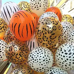 10 шт. 12 дюймов 3,2 г животных латексные шары корова Тигр Зебра лапа воздушный шар леопардовой окраски день рождения гелиевый надувной globos
