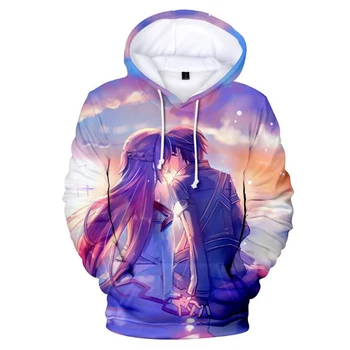 

Anime Sword Art Online 3D Printed Mens Hoodies and Sweatshirts Poleron Hombre Winter Fashion Hip Hop Funny Hooded Jacket Cosplay