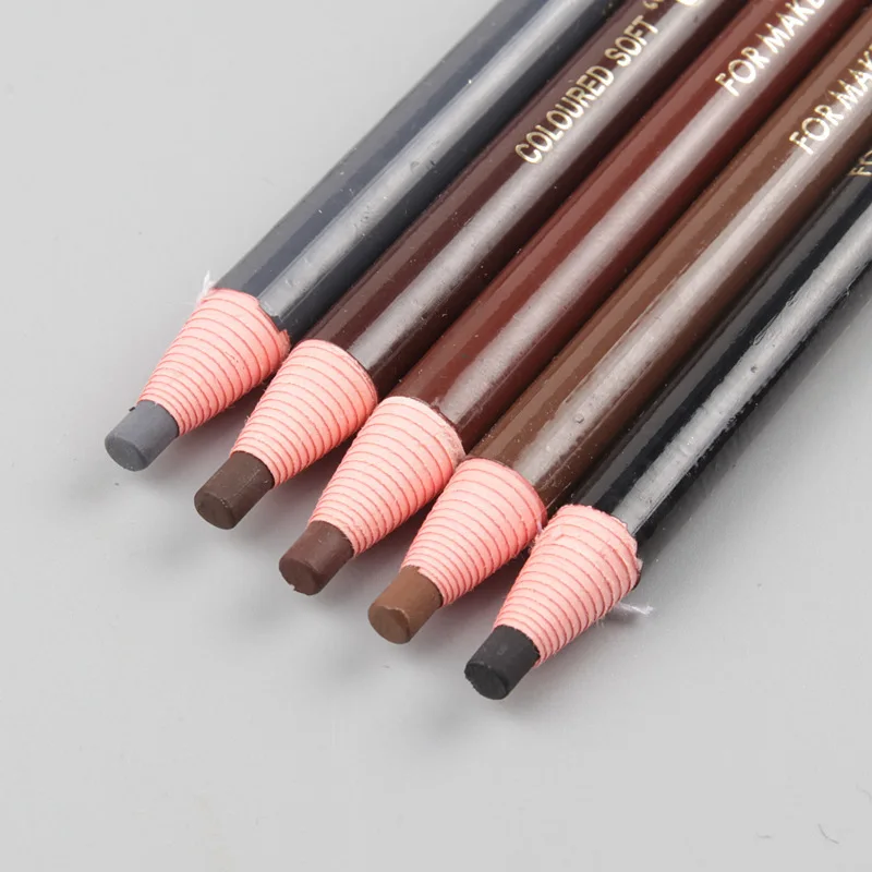 5pcs/set Eyebrow Pencil Makeup Enhancers Cosmetic Art Waterproof Tint Stereo Types Coloured Beauty Eye Brow Pen Tools | Красота и