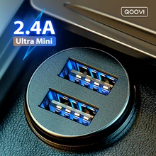 ミニ車の充電器で 2.4Aデュアルusb高速充電ユニバーサル携帯電話車の充電タブレットgps iphone 11 xiaomiサムスン華為
