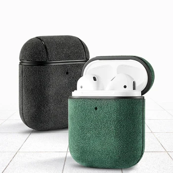 

Luxury Protective Cover for Airpods AlcantaraLeather Earphone Case for Apple Airpods 1 Airpods 2 Case Cover Earphone Accessories