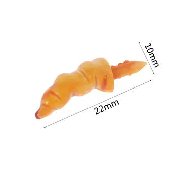 

100pcs 10x22mm Plastic DIY Snowman Nose for Handmade Craft Children Kids Toy Christmas Decor R9UE