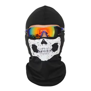 TRIXES Ghost Mask- Balaclava pour Hommes - Masque Complet d'horreur , de  Ski pour Costume de Robe de Fantaisie - Cosplay - Airsoft Motorcycling
